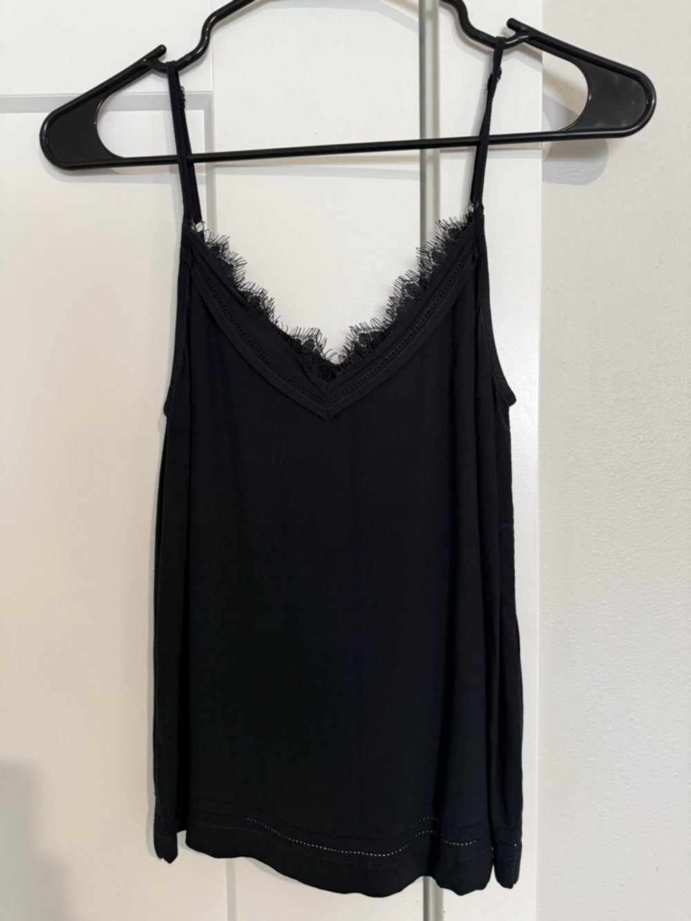 Abercrombie & Fitch Black Lace-Trim Camisole